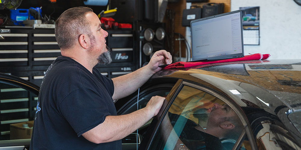 Image Of Vehicle's Engine Being Repaired